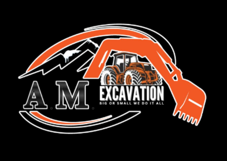AM Excavation Logo - Grande Digue, New Brunswick